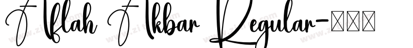 Aflah Akbar Regular字体转换